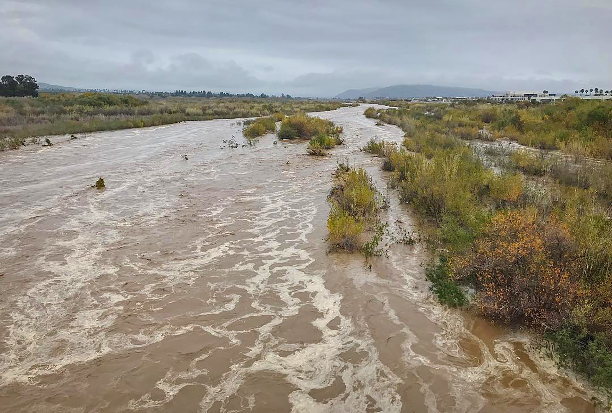 Santa Clara river after rain FWS.gov
